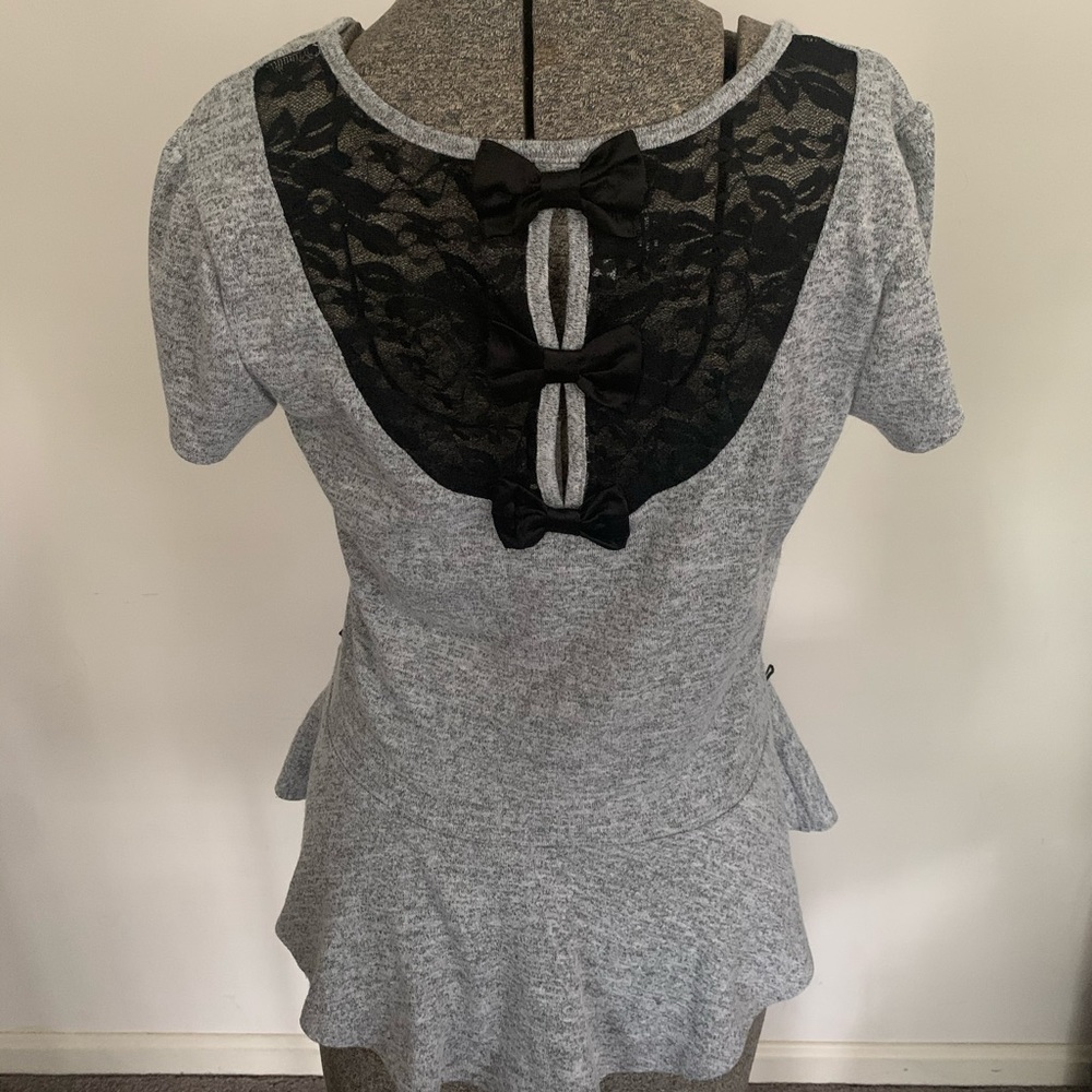 Peplum Short-sleeve Top